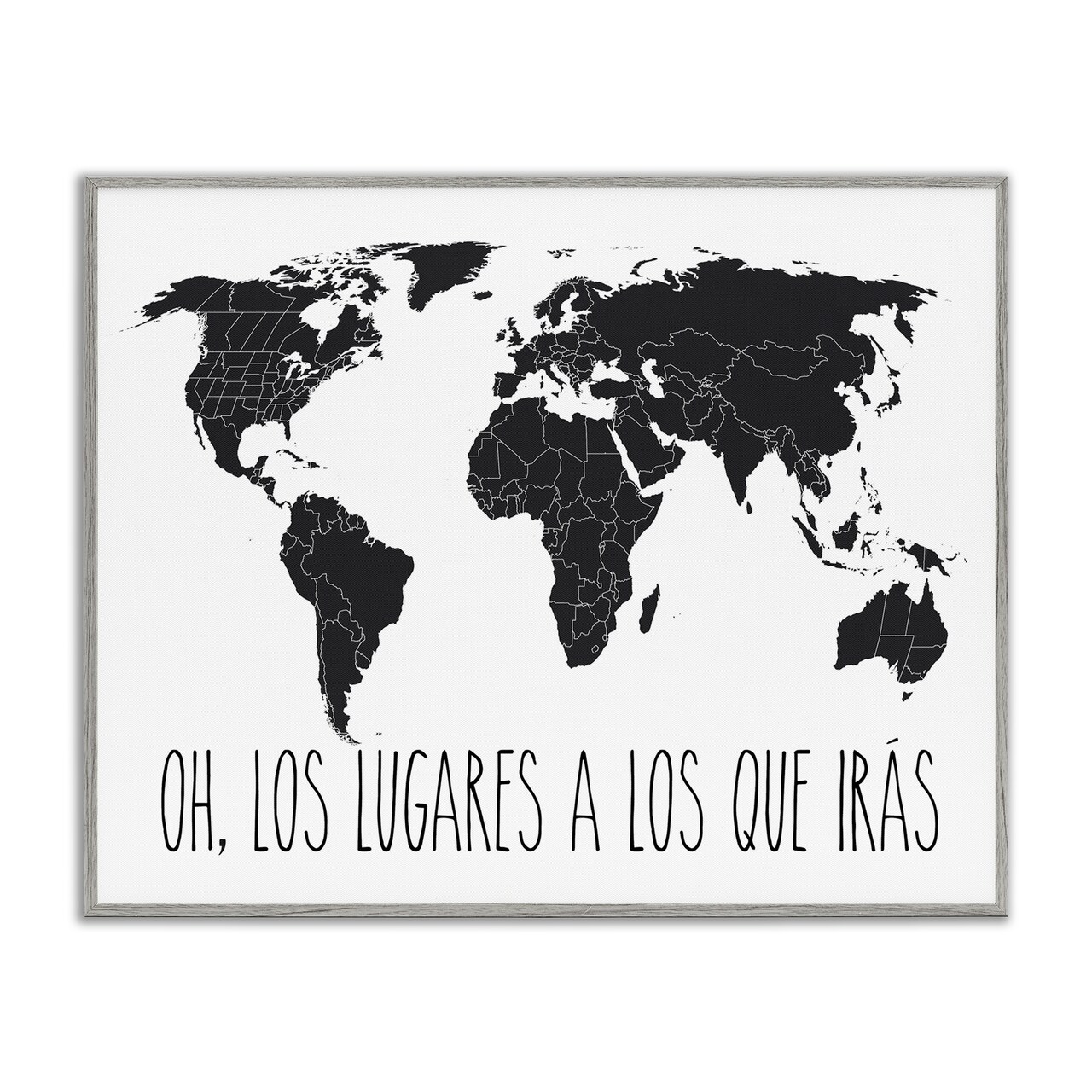 Stupell Industries Los Lugares a Los Que Iras Framed Giclee Art